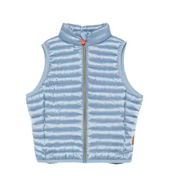 Save The Duck unisex per bambino J85310G-IRIS22 Gilet blu Ava (14años= 164cm), Casual, Polister riciclato, Sostenibile, moda per bambini