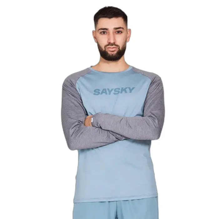 Maglia a maniche lunghe Saysky Pace Logo Bleu