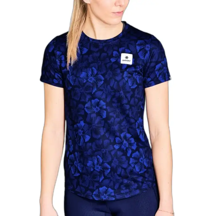 T-shirt da donna Saysky Flower Combat Bleu