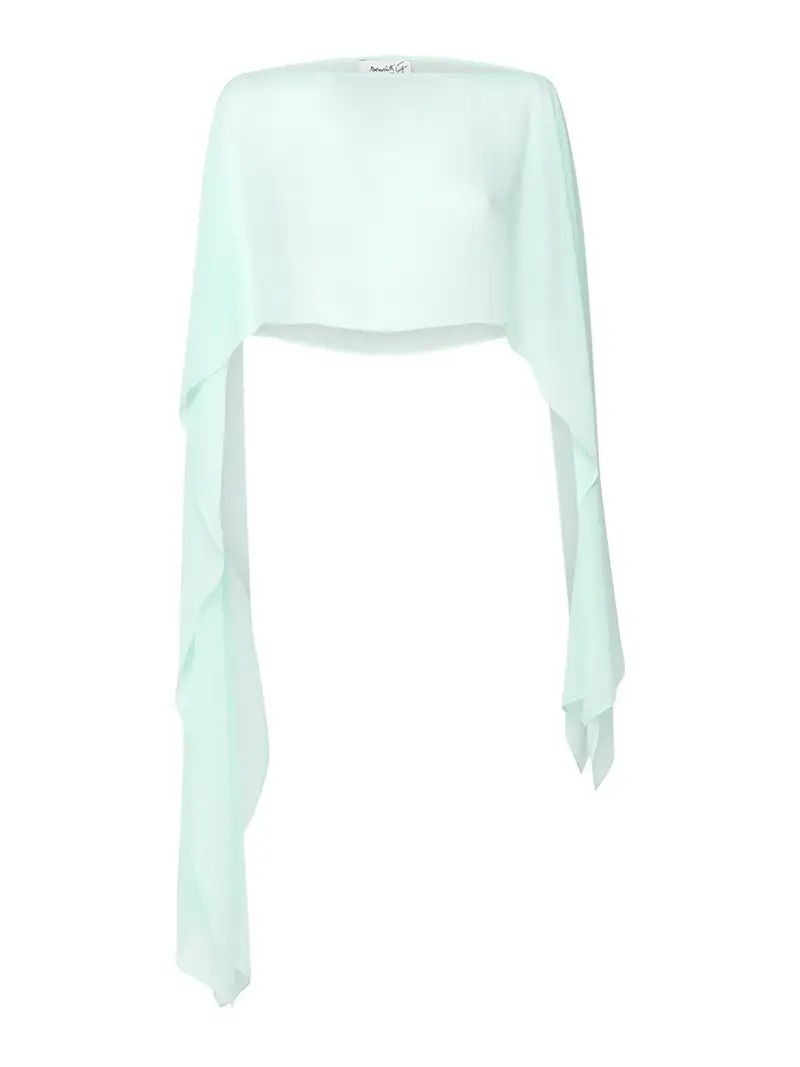 Scarlett Poppies Parte superiore della stola asimmetrica Azzurro