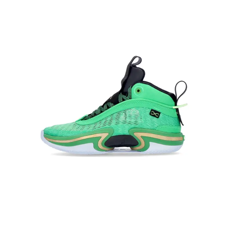 Jordan Scarpa Basket Uomo Air Xxxvi Green Spark/metallic Gold/black