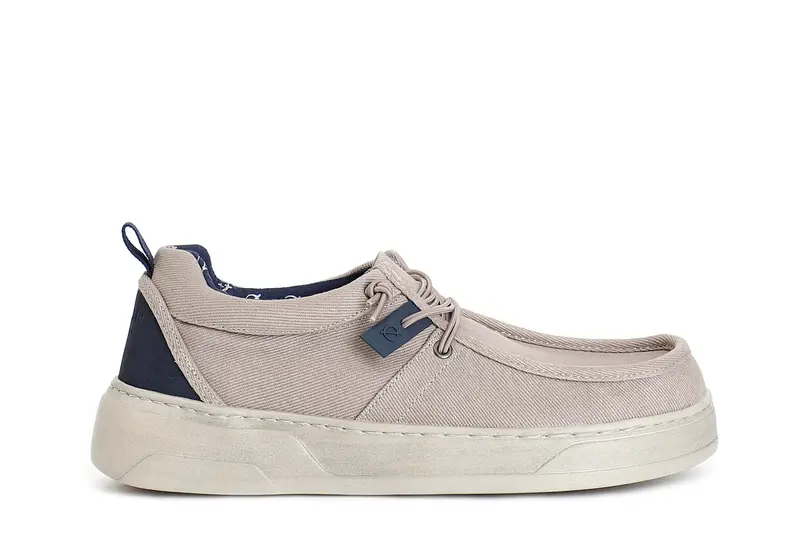 CafèNoir scarpe allacciate in tessuto grigio