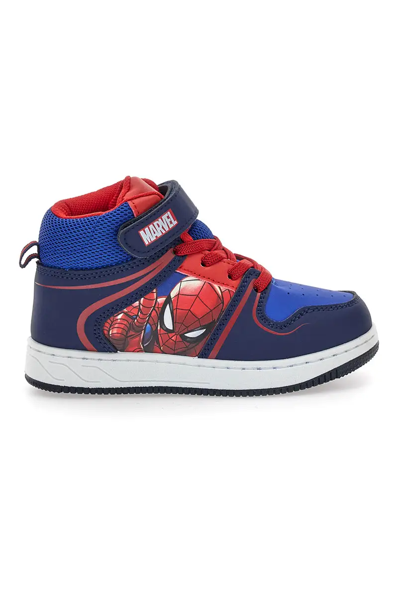 SPIDERMAN Scarpe blu alte con dettagli rossi R1310632S