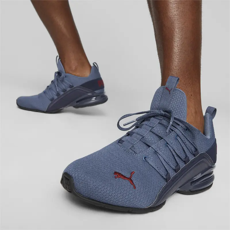 Scarpe da running Axelion Refresh da uomo PUMA Navy Inky Blue Dark Jasper Red | Puma