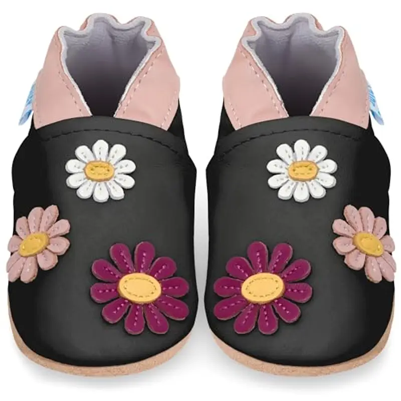 Juicy Bumbles Scarpe Neonata Primigi Scarpe Bambina in Morbida Pelle - Margherite