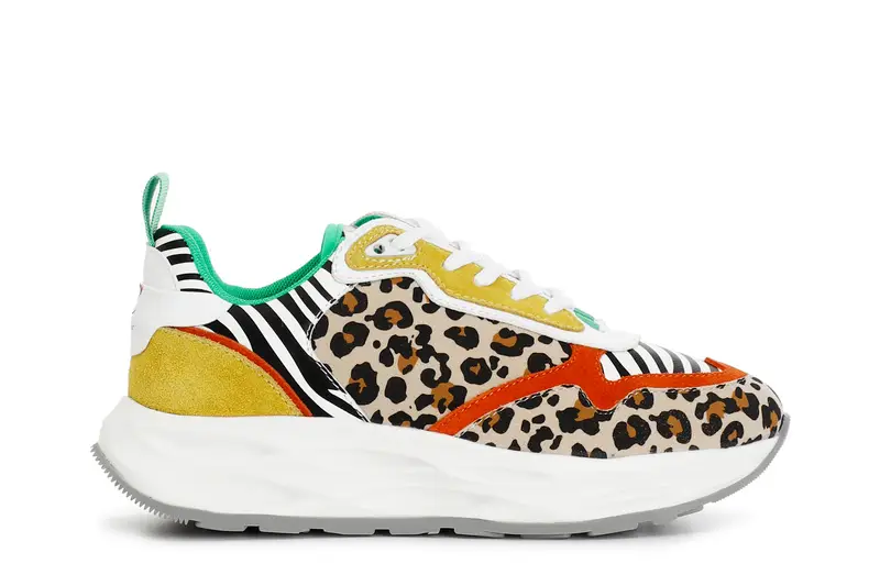 CafèNoir scarpe running con riporti animalier multi animalier