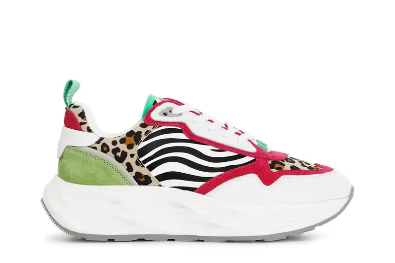 CafèNoir scarpe running con riporti animalier multi animalier