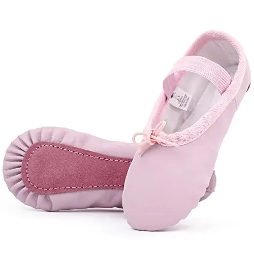Kefiyis Scarpette Danza Classica Bambina Donna PU Pelle Scarpe Danza Ballo Suola Intera Scarpe da Ballerina