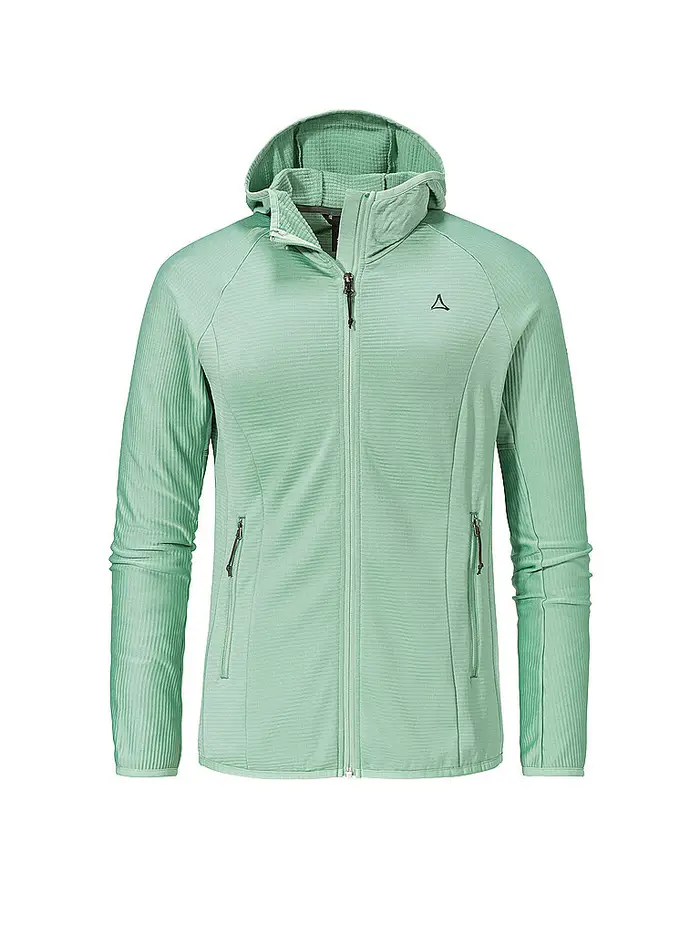 Schöffel Giacca in pile da donna Cascata con cappuccio menta