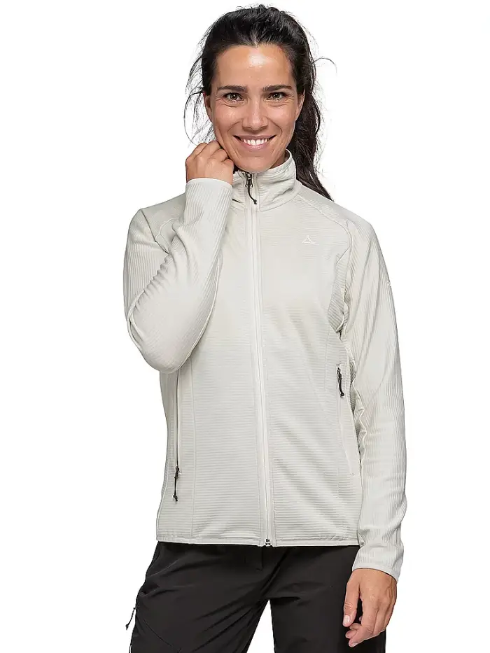Schöffel Giacca in pile da donna Style Cascata bianco