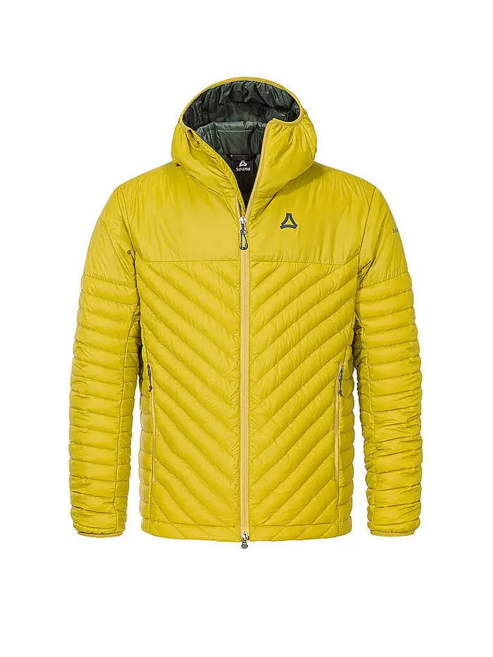 Schöffel Iso Giacca da uomo con cappuccio e piumino Cascata oro