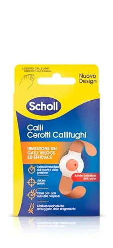 Dr. Scholl's Scholl Calli Cerotti Callifughi – Dischetti Medicati con Acido Salicilico 40% per Calli Piedi, Rimozione Duroni