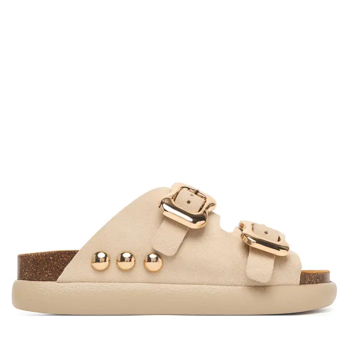 Scholl Ciabatte Flora 2 Straps Chunky F00812 Beige chiaro