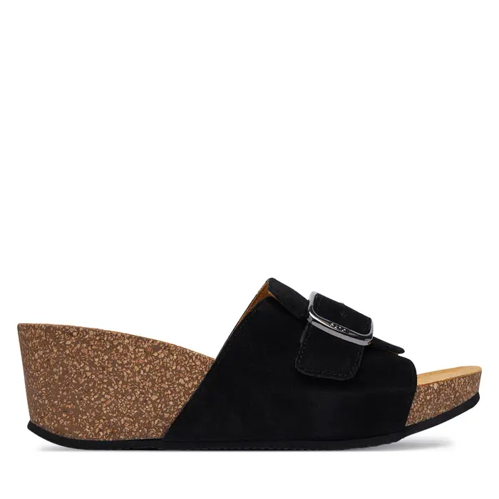 Scholl Ciabatte Tropica Buckle Med MF00880 Nero