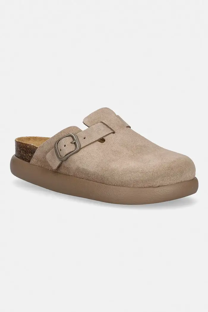 Scholl ciabatte slide in camoscio FAE Beige