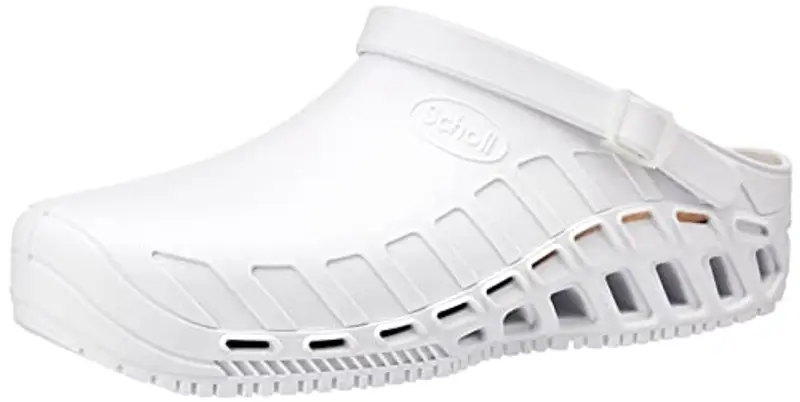 Scholl Clog Evo - Zoccoli Sanitari Professionali per Uomo o Donna, Ultra Leggeri, Comodi e Traspiranti, con Suola Antiscivolo, Soletta in
