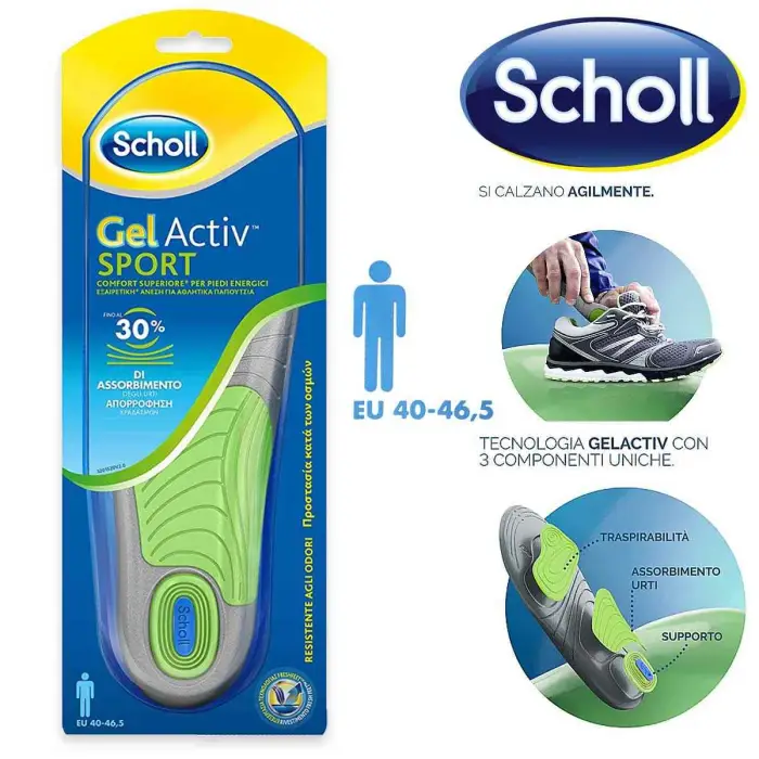 Scholl soletta sport uomo diretto