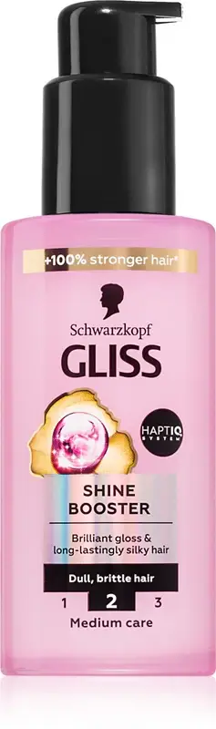 Schwarzkopf Gliss Liquid Silk siero senza risciacquo per capelli più forti e luminosi Shine Booster 100 ml