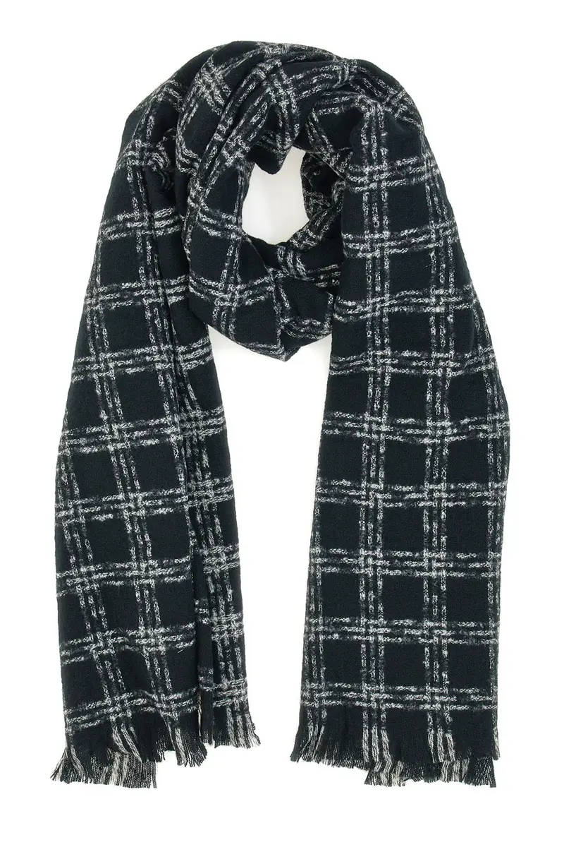 GMV Sciarpa Nera da Donna in Maglia Gianmarco Venturi 62936