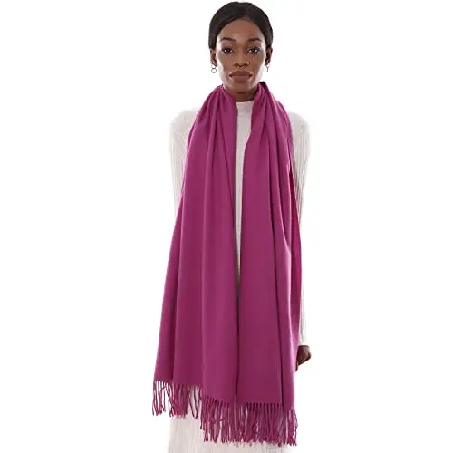 PIOYMEYA Sciarpa Scialle Donna Invernale Stola Fucsia Spaosa Sciarpe Foulard Pashmina Elegante Cerimonia