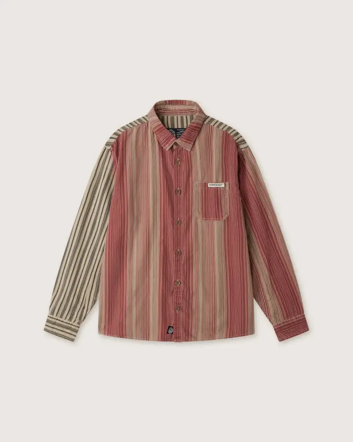 Camicia relaxed "Charro Escorpion" uomo Beige sabbia