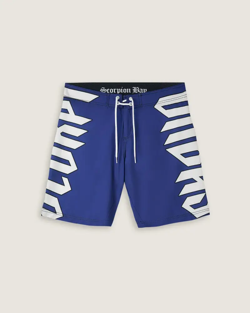 Scorpion Bay Costume board short stampato "Gothic Lettering" uomo Viola opaco