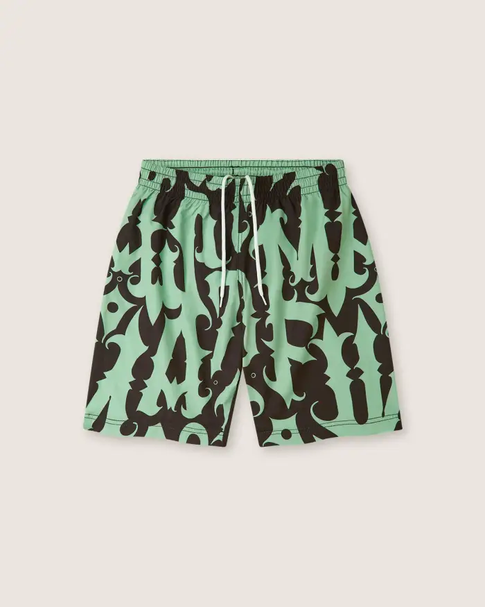 Scorpion Bay Costume jam con stampa "Mas Fina" uomo Verde militare