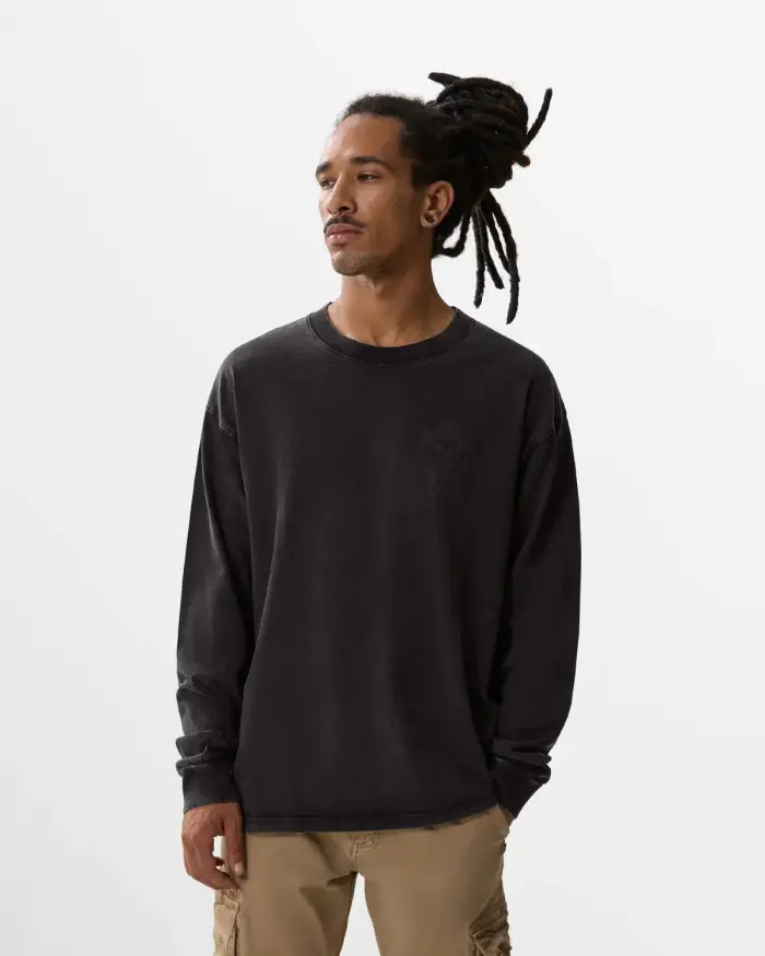 T-Shirt a maniche lunghe "Bandido Escorpion" uomo Nero