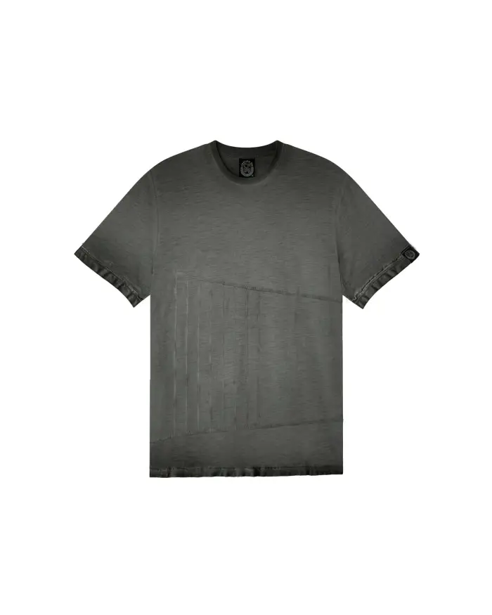 Scorpion Bay T-shirt in fiammato con pin-tuck uomo Grigio carbone