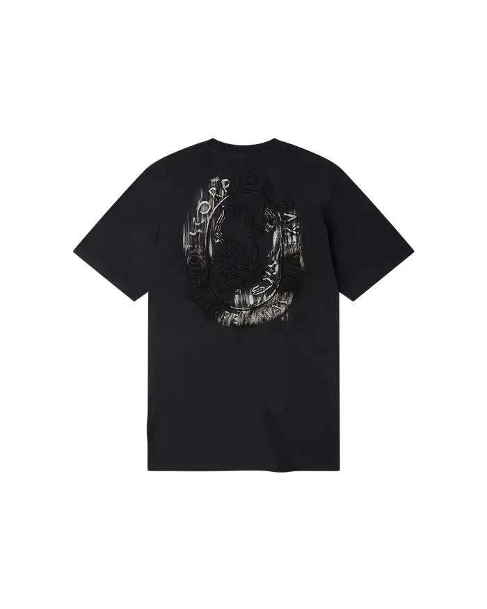 Scorpion Bay T-Shirt stampata "Bleached Logo" uomo Nero