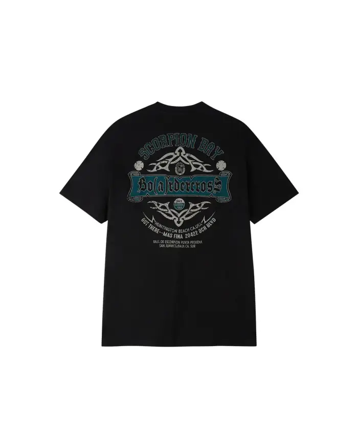 Scorpion Bay T-Shirt stampata “Boardercross” uomo Nero