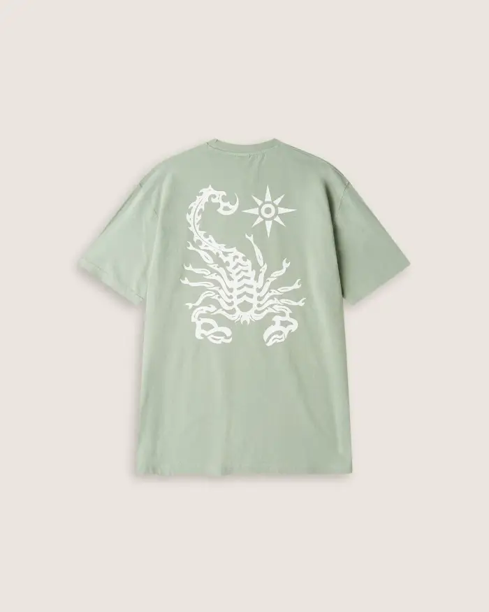 Scorpion Bay T-shirt stampata "Iron" uomo Verde militare