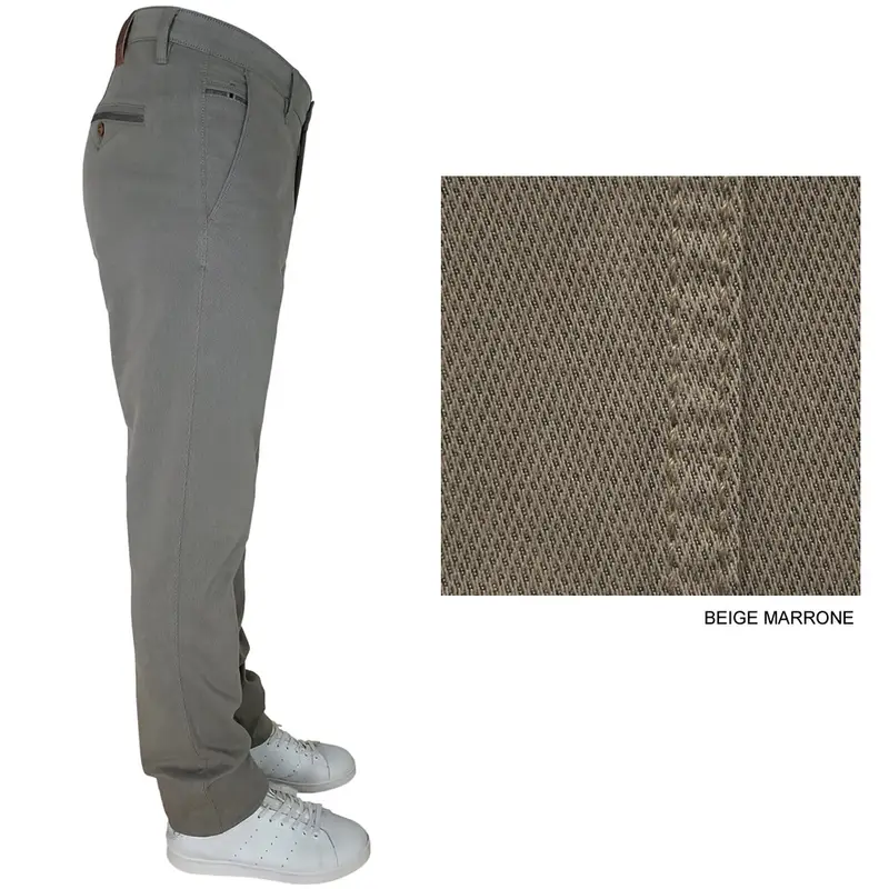 Sea Barrier Pantalone da uomo brenta microfantasia beige marrone