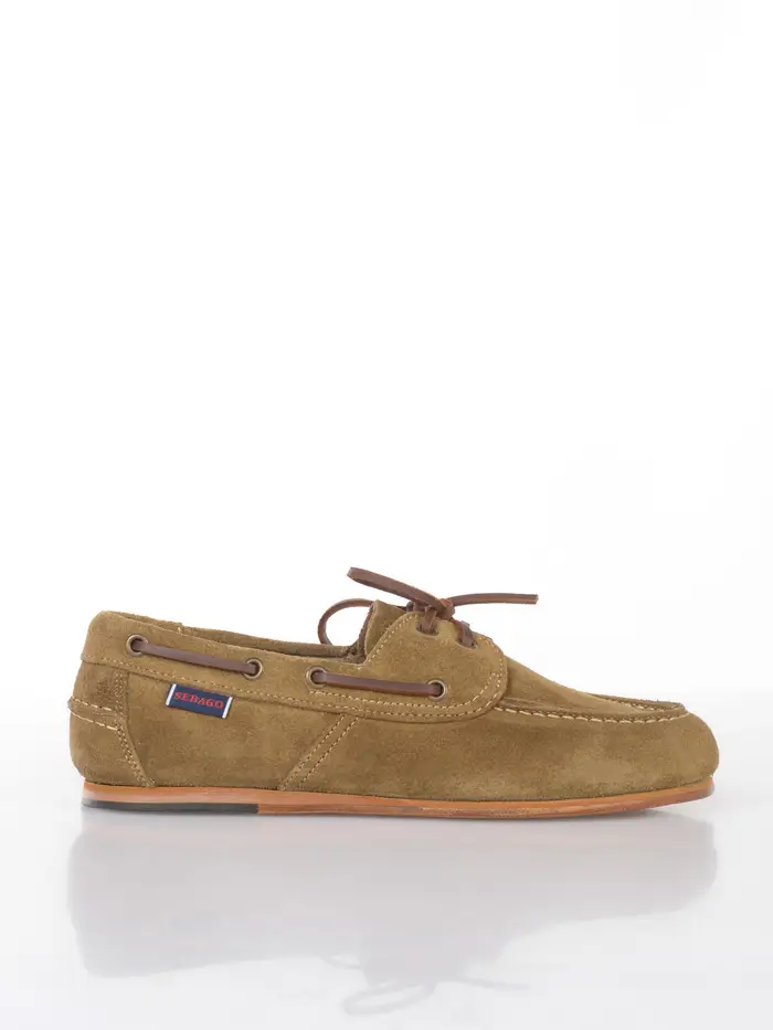 SEBAGO mocassino da donna Owen in vera pelle effetto camoscio MARRON