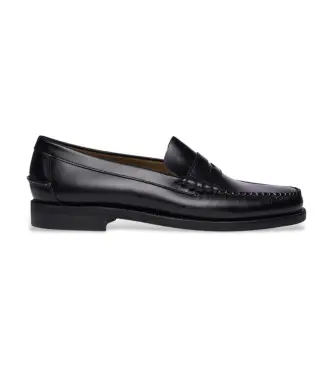 Sebago per uomo 7000300 Mocassini classici in pelle nera (R11,5), Nero, Basso, Nessuno, Casual, Da sera, Classico Naturale