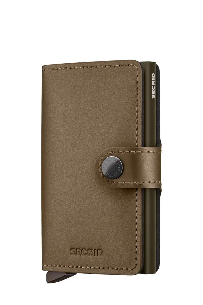 Secrid portafoglio in pelle MATTE Marrone
