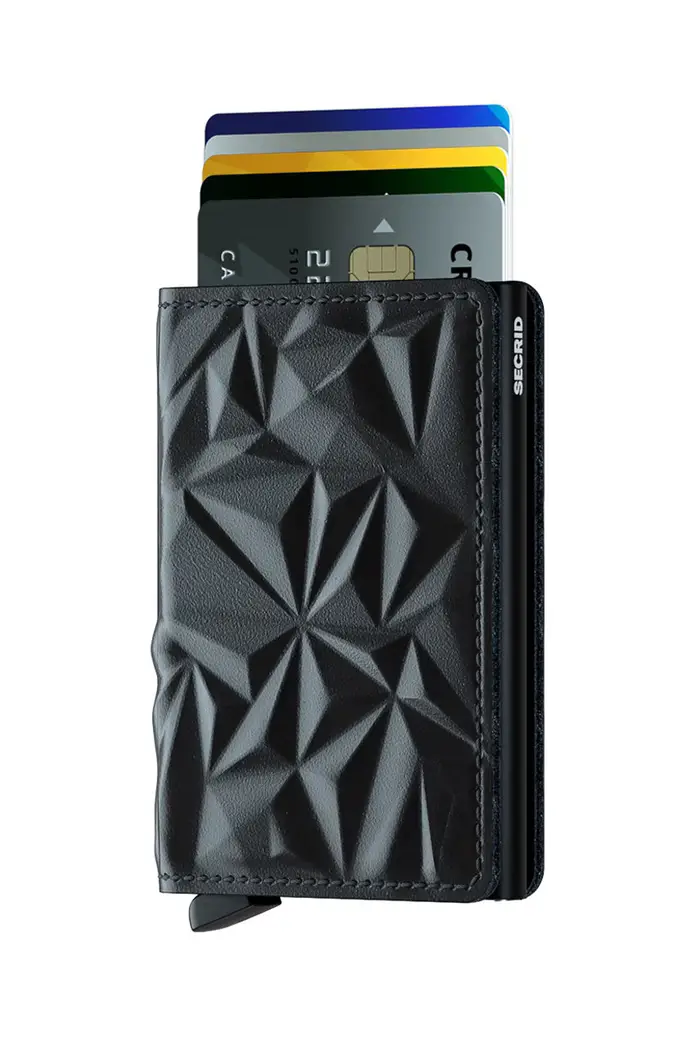Secrid portafoglio in pelle Nero