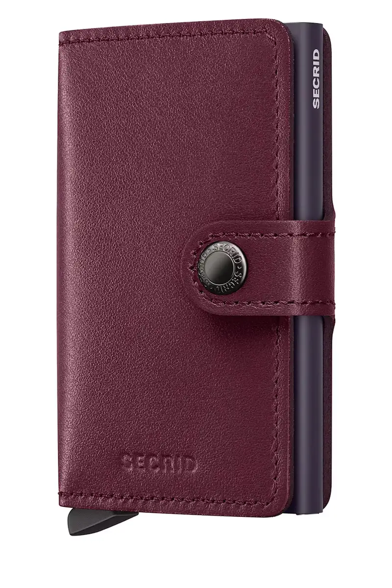 Secrid portafoglio in pelle ORIGINAL Granata