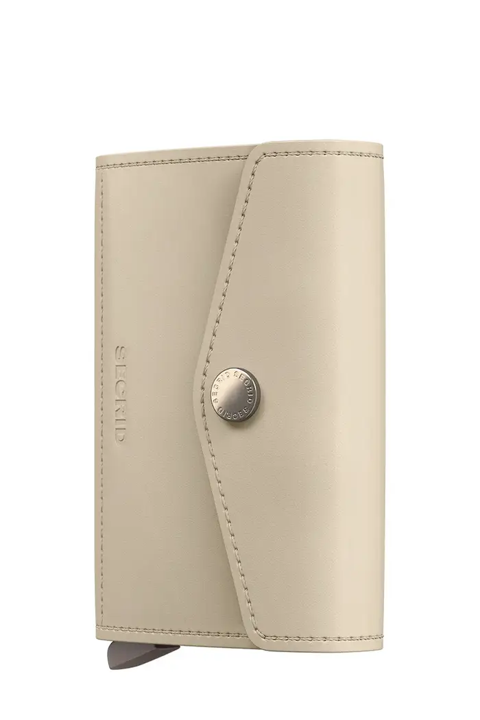 Secrid portafoglio in pelle PEBBLE Beige