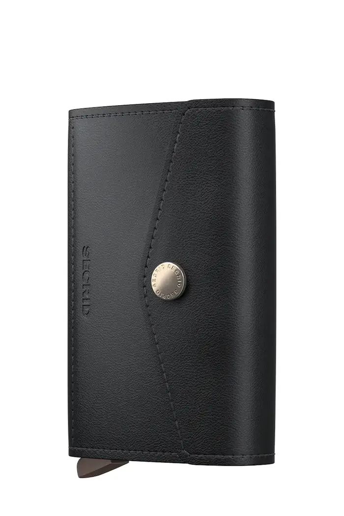 Secrid portafoglio in pelle PEBBLE Nero