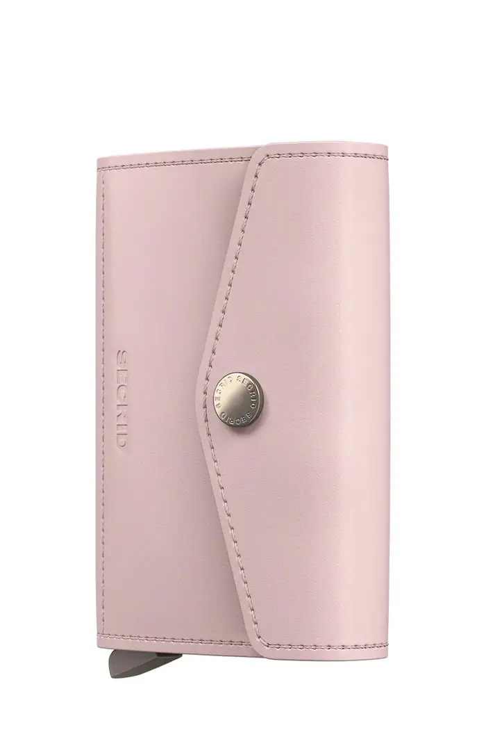 Secrid portafoglio in pelle PEBBLE Rosa
