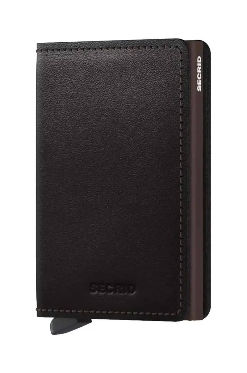 Secrid portafoglio in pelle Slimwallet Origina colore nero SO.BLACK.BROWN