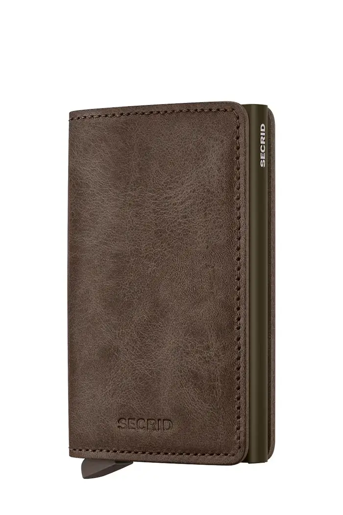 Secrid portafoglio in pelle VINTAGE Marrone