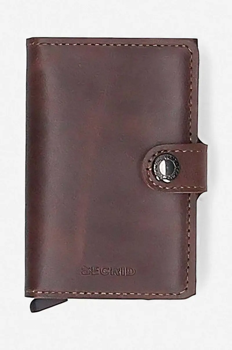 Secrid portafoglio Portfel Miniwallet Vintage MV-Chocolate Granata