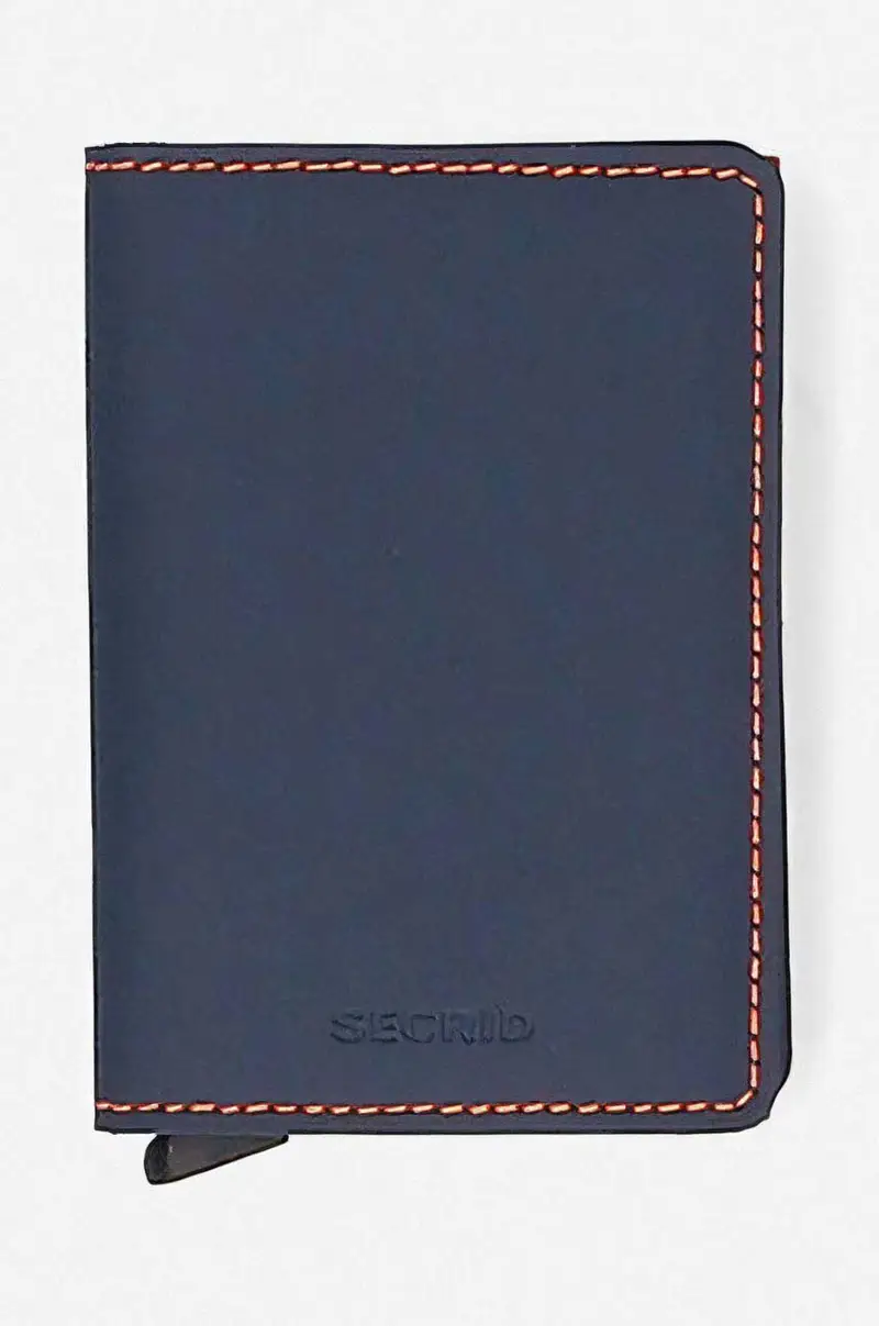 Secrid portafoglio Portfel Slimwallet Matte SM-Nightblue & Orange Blu navy