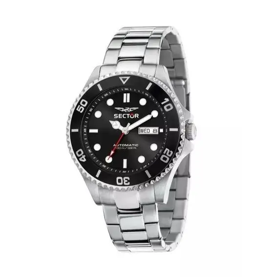 Sector Orologio da uomo 230 Acciaio Inossidabile Quadrante Nera Quarzo R3223161021 100M nero