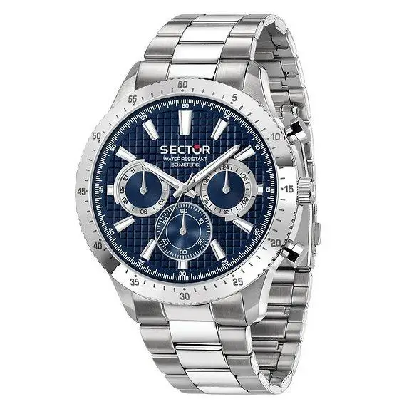 Sector Orologio da uomo 270 Multifunzione Acciaio Inossidabile Quadrante Blu Quarzo R3253578022 blu