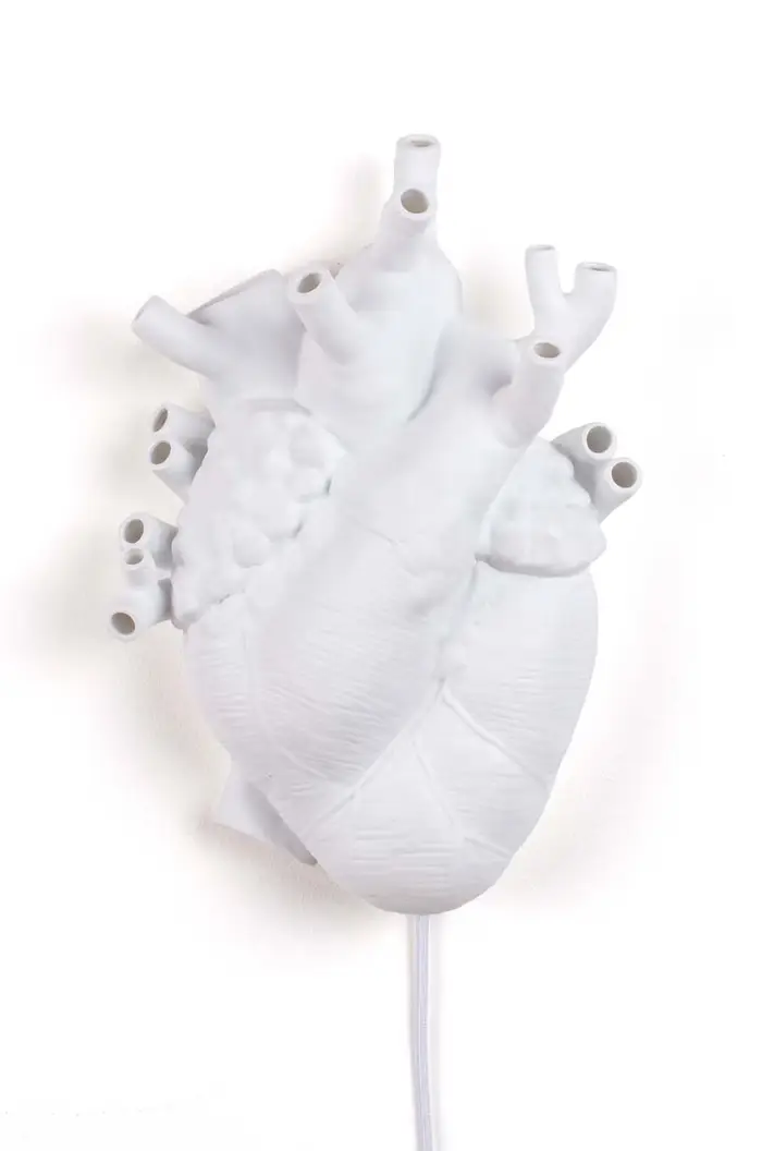 Seletti lampada da tavolo Heart Lamp Bianco