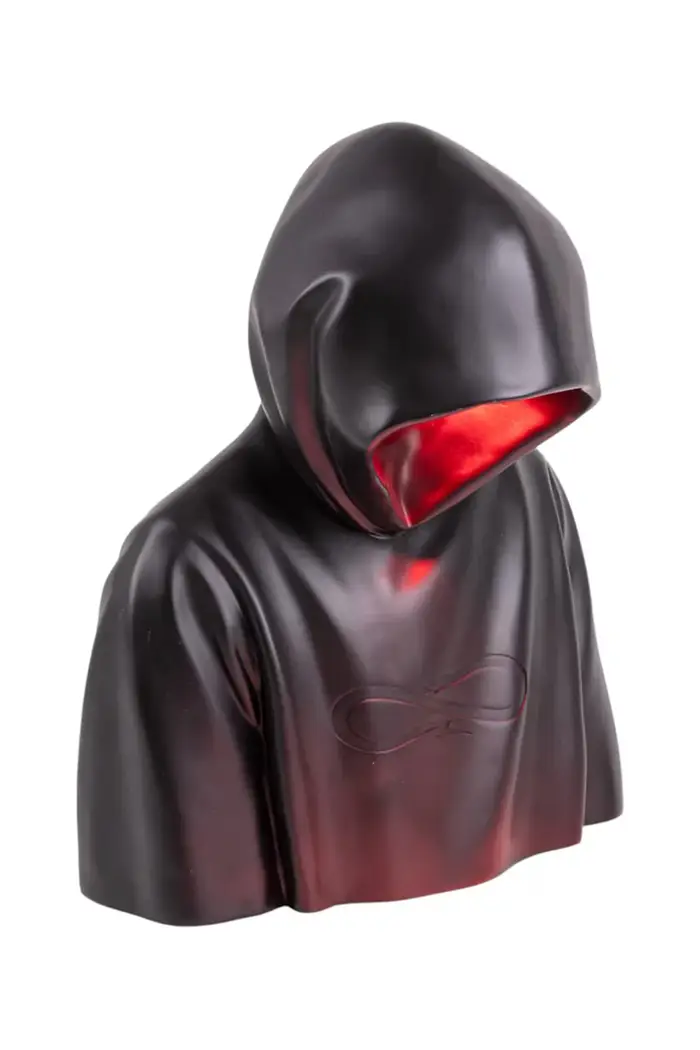 Seletti lampada da tavolo led Bad Guy 28 x 23 cm Nero
