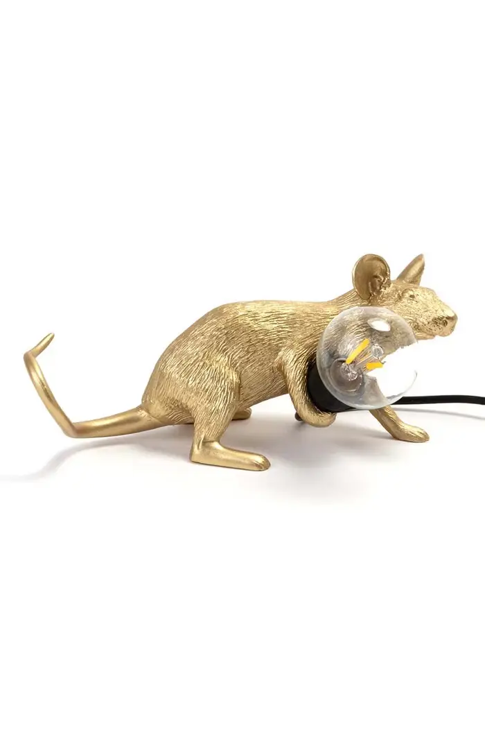 Seletti lampada da tavolo Mouse Lamp Giallo